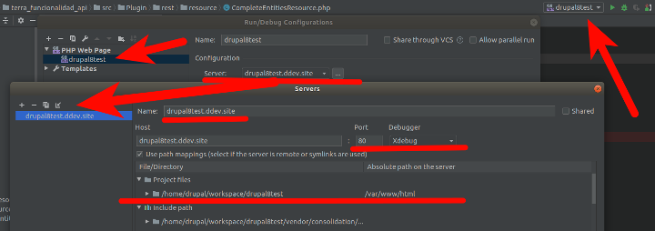 drupal xdebug phpstorm