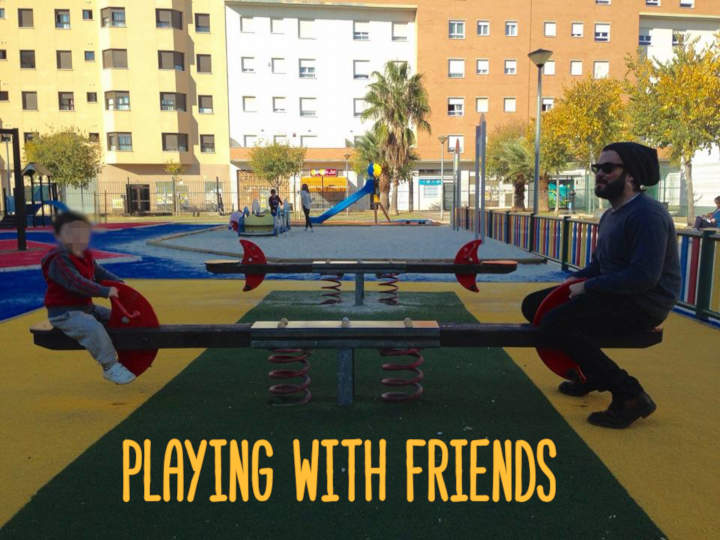 Playing with friends